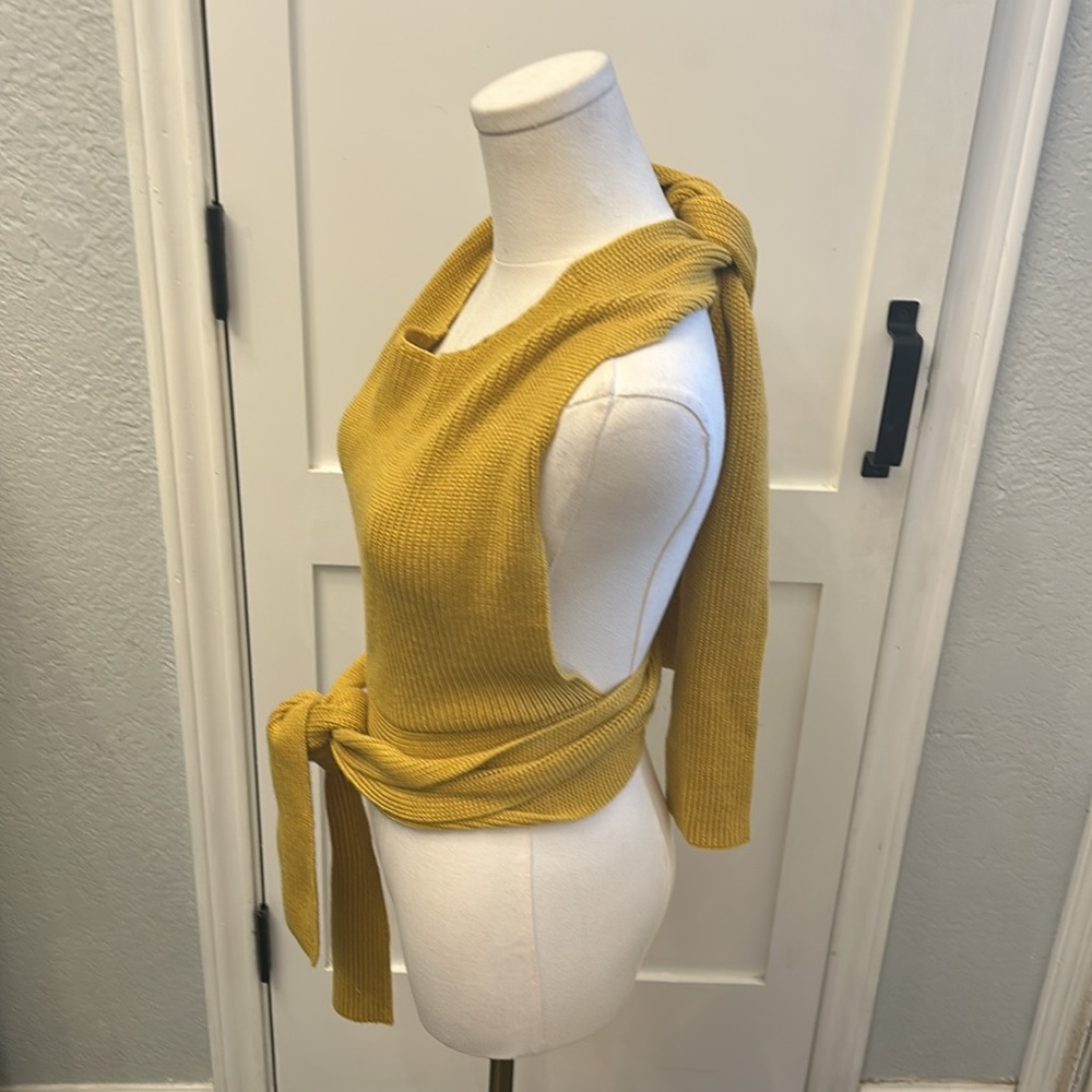 NWT Free people tie up sweater top - Picture 3 of 8